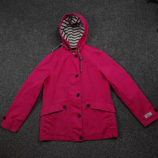 JOULES COAT COAST Jacket Raincoat Waterproof Womens Size 10 Mariners Pink 44.99 PicClick UK