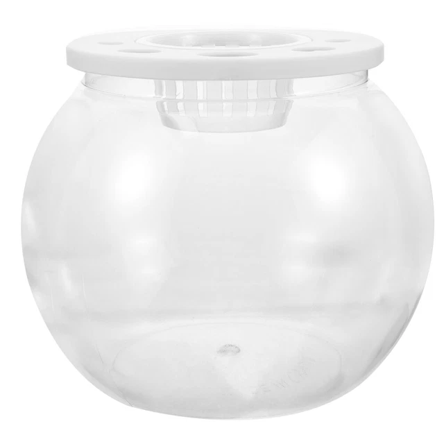 Clear Small Transparent Plastic Office Fish Tank Round Plastic Fish Tank