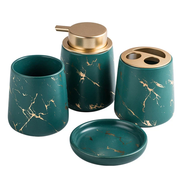 Accesorios de baño dispensador de ducha juego de lavado taza enjuague bucal