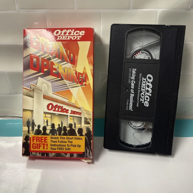 RARE OFFICE DEPOT Grand Opening Vhs Tape 64.35 PicClick