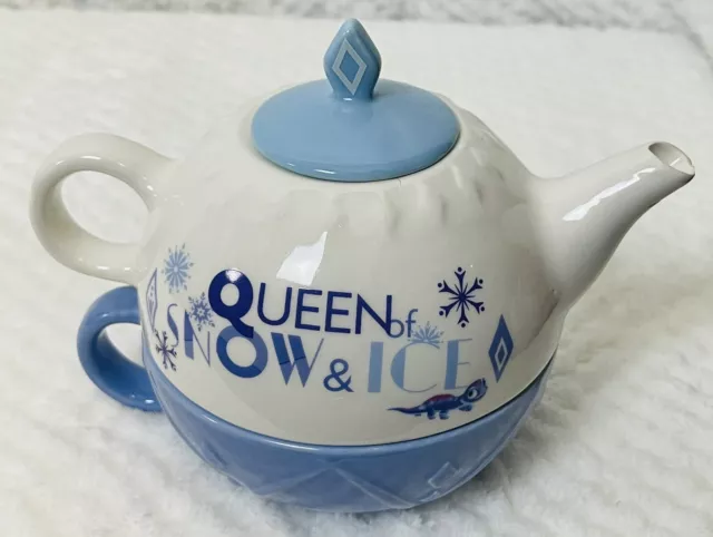 Frozen 2 ~ Queen Of Snow & Ice~ 3pc Stacking Ceramic Tea Set - Zak Designs