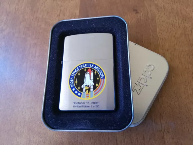 Rare 2006 Limited Zippo 1 Of 50 Nasa 100 Th Anniversary Space Shuttle Mission