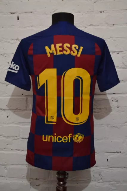 Fc Barcelona Home Football Shirt 2019/2020 Soccer Jersey Nike #10 Messi Size S