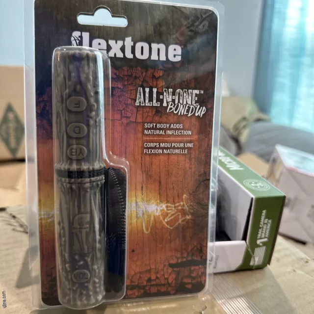 Flextone All-N-One Boned Up Grunt Call wth Lanyard Deer Call New