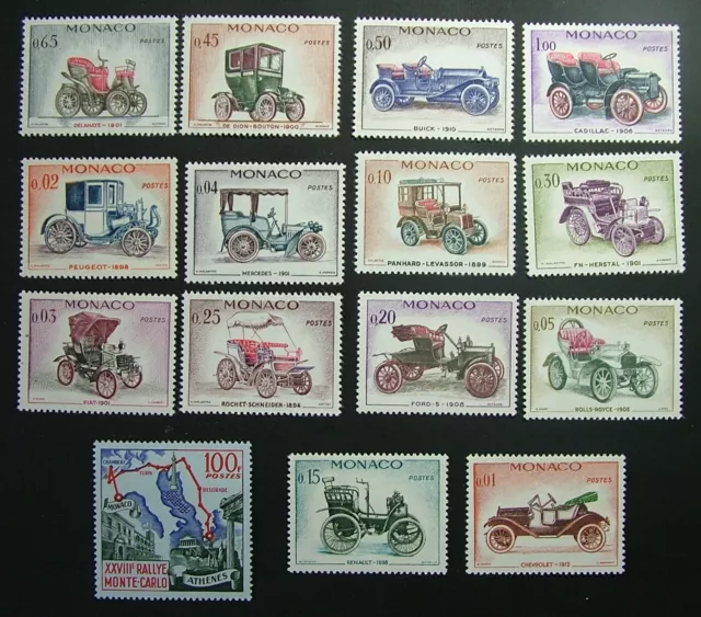 MONACO   1961  Automobili D'Epoca  Completa   + XXVIII   Rally    MNH**