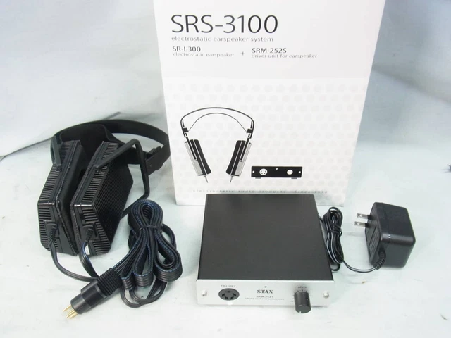 STAX SRS-3100 Condenser Type Ear Speaker System SR-L300 SRM-252S Japan