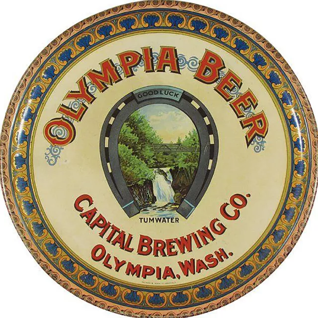 Vintage Olympia Beer Ad Reproduction Metal Sign FREE SHIPPING Bar Decor