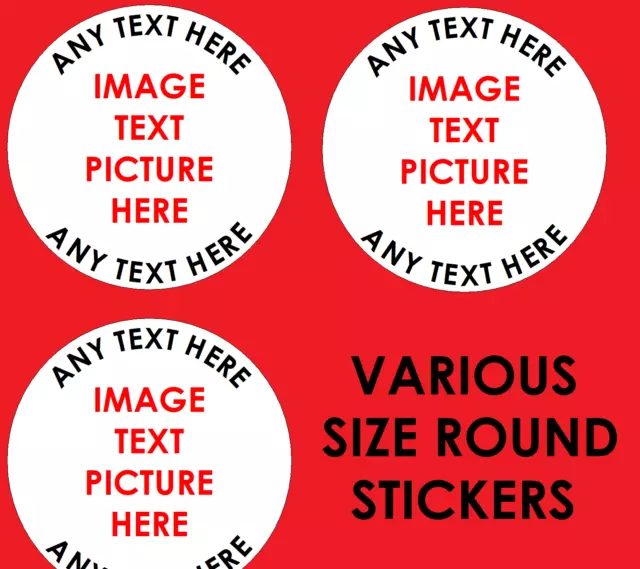 Personalised Business Name Stickers Thank You Seals Your Logo Labels Address X