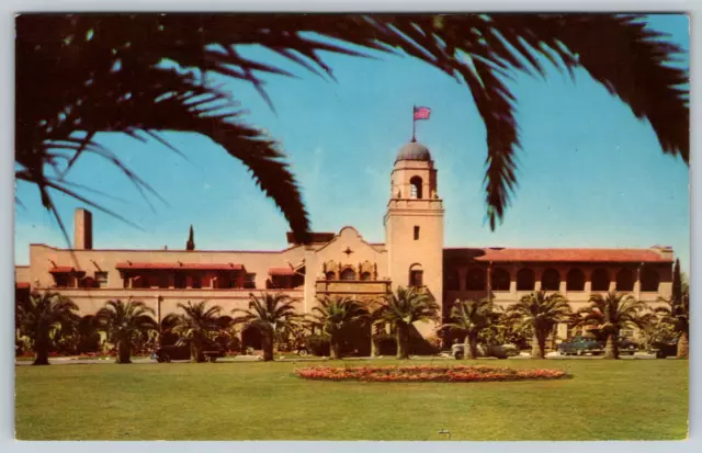 c1960s El Conquistador Hotel Tucson Arizona Facade Vintage Postcard