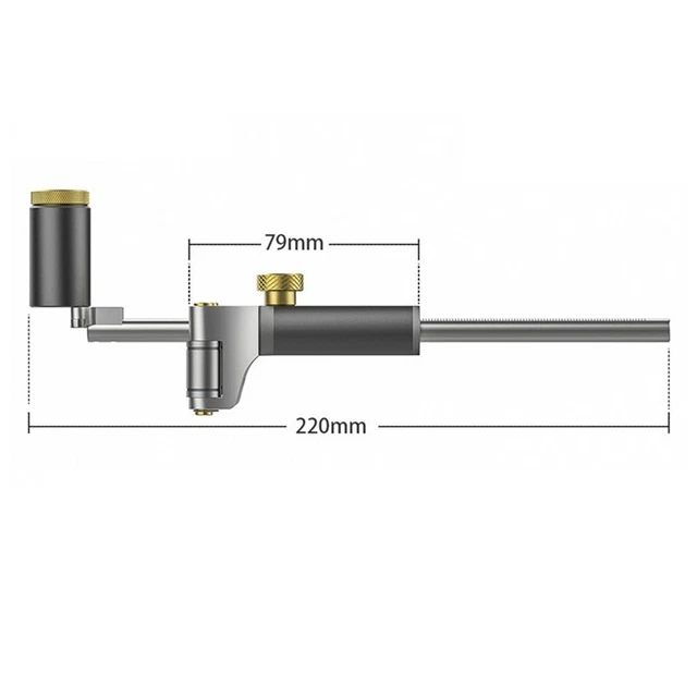 Righello di misura per la lavorazione del legno calibro con legno a matita 0-120 mm