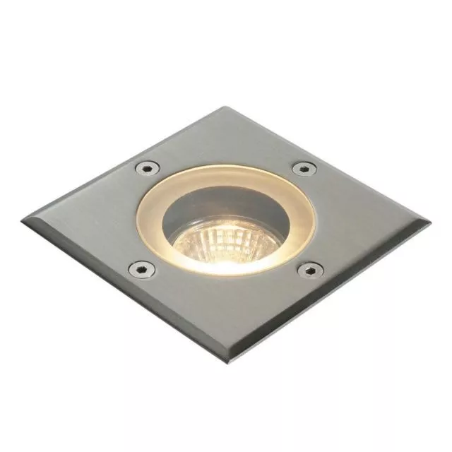 SAXBY - pillar Guide lumière extérieur encastré carré IP65 50 W GU10 réflecteur 2