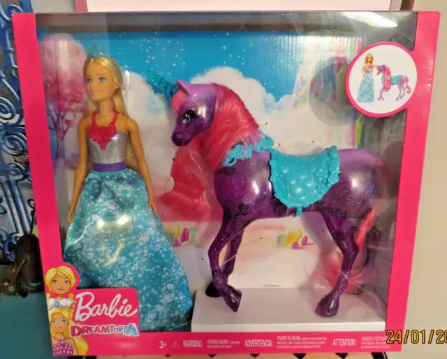 Barbie et sa licorne lumineuse Dreamtopia