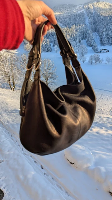 Sac à Main Vintage Furla Italie Cuir Lézard/Crocodile - Années 60 - Occasion