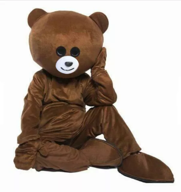 Teddy Bear's Ted Adult Size Halloween Cartoon Mascot Costume High End Dress