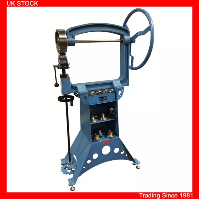 WNS Heavy Duty Cast Iron English Wheeling Machine & Bead Roller 610mm 24" Throat