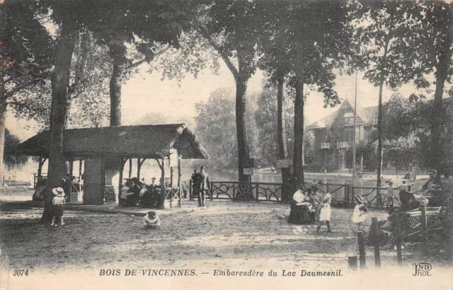 CPA Bois de VINCENNES Embarcadère du lac Daumesnil