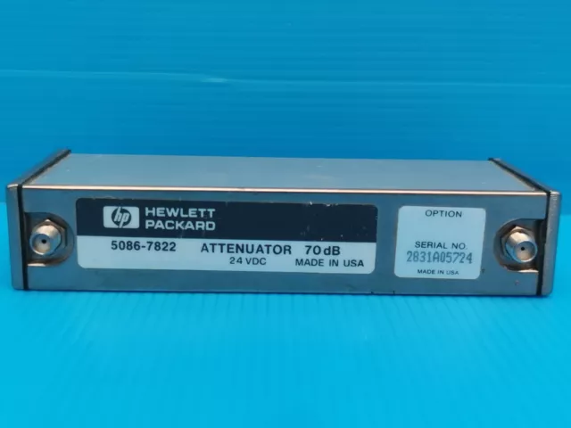 HP Agilent Keysight 5086-7822 Attenuator 70db 24 VDC