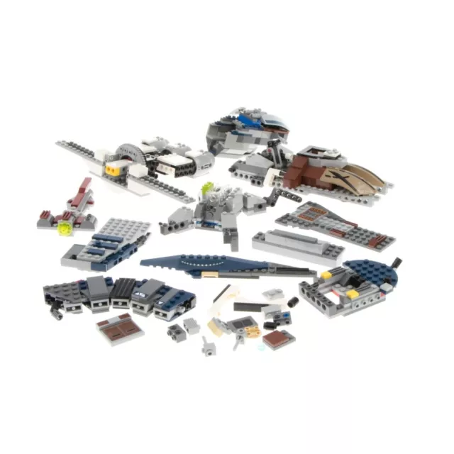 1x LEGO Pièces Set Star Wars Vaisseau Spatial 9497 7140 7141 Rouge Gris  Incomplé