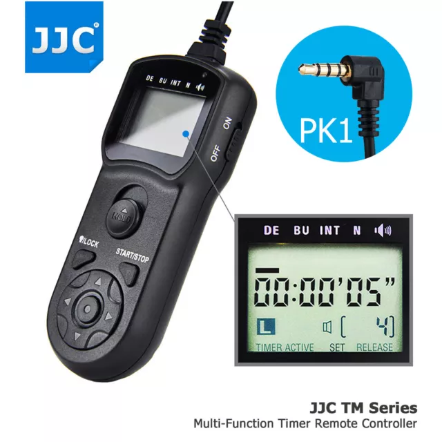 JJC Wire Multi-Function LCD Timer Remote Control for Pentax KP K-70 KP as CS-310