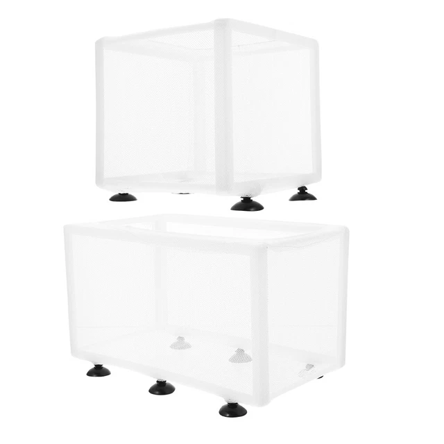 2 piezas caja de aislamiento para acuarios jaula de cría guppys accesorios de pescado para acuarios