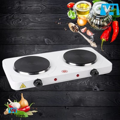 Infrarossi elettrica Piastra per Cucinare portatile manici Piano Cottura elettrico 2 piastre SUNAVO 2400W Fornello Elettrico Vetroceramica Doppio 