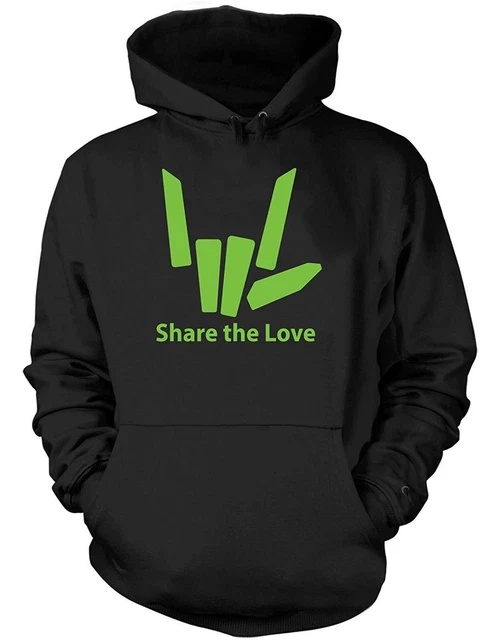 Share The Love Kids Hoodie (Green Print) Ages 3-13 Stephen Sharer Youtuber