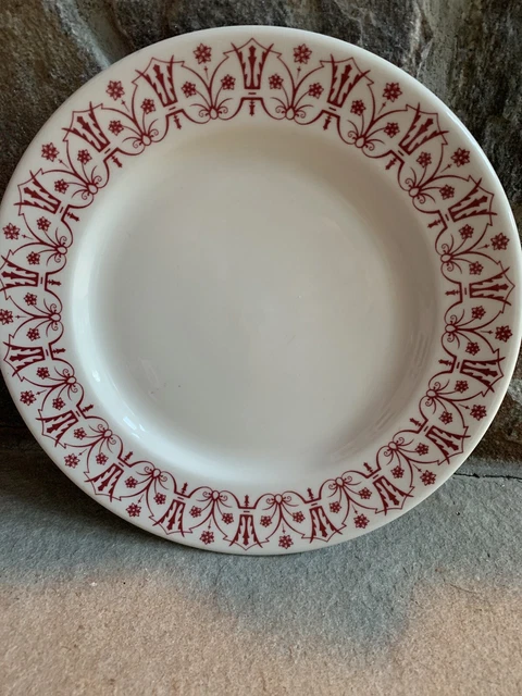 Vintage syracuse china restaurant ware red #22A Dinner Plate 10” MINT