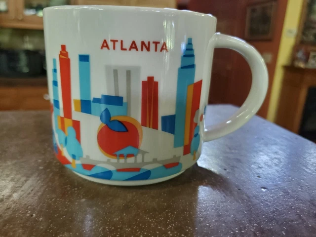 STARBUCKS ATLANTA MUG GA You Are Here Coffee Cup 2016 Georgia 14 oz ...