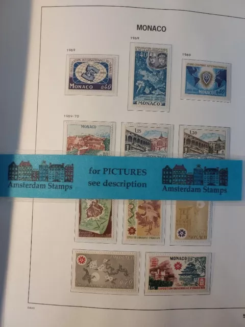 France + Monaco vf MNH assortment in 2 albums + bags High CAT + FACE value