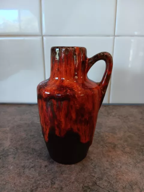 Small West German Lava Glazed Vase