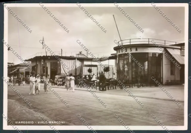 Lucca Viareggio Viale Marconi foto FG cartolina ZF4197