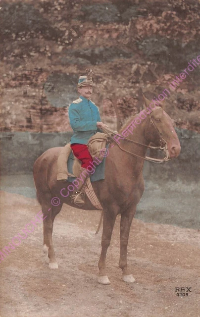CPA Militaria Patriotic Soldier On Sound Horse