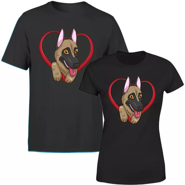 Belgian Malinois Dog Shepherd Unisex T Shirt Funny Animal Dog Lovers Mens Tee