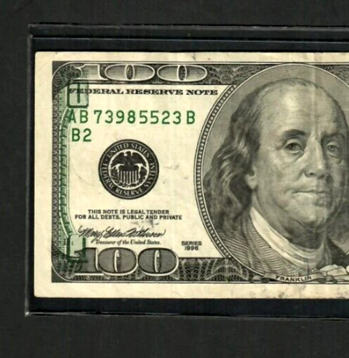 $100 "Ghosting Error" (Super Rare!!!) $100 "Ghosting Error" Rare!! $100 Wow!!!!!