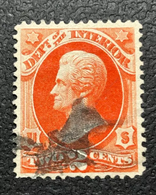 US stamp 1879 Andrew Jackson 2c INTERIOR / used  / MR946