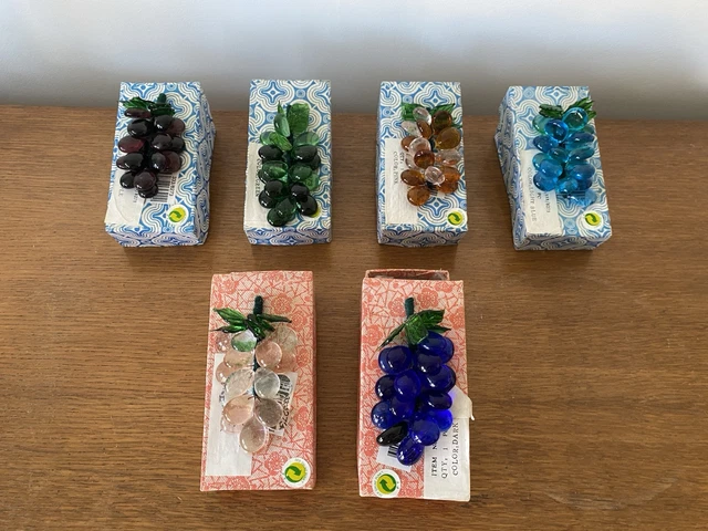 Grappes de raisin blanc artificiel - Décoration saisonnière
