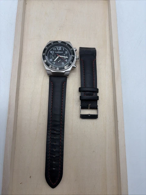 Montre Vintage JEAN PATRICK - Cadran Et Bracelet Orange - Mouvement Quartz - État Très Bon - Style Rétro Femme