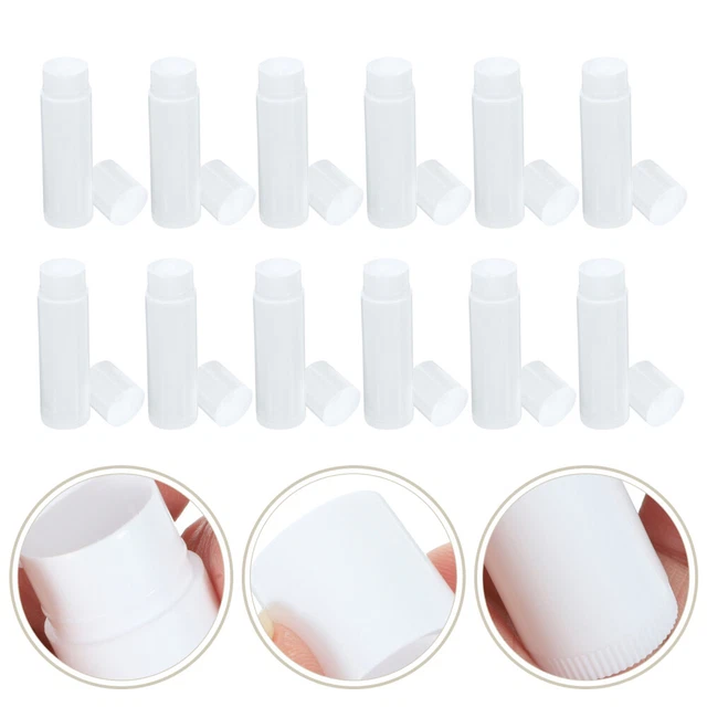 50 pz tubo balsamo per labbra tubo cera bocca tubo rossetto con tappi (trasparente