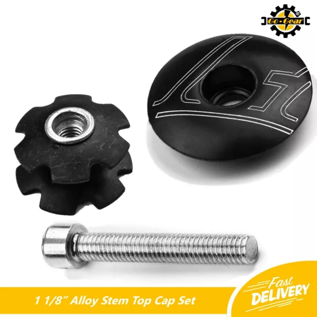 ALLOY Stem Top Cap 1 1/8” + Star Fangled Nut + Headset Bolt Set Bikes & Cycles