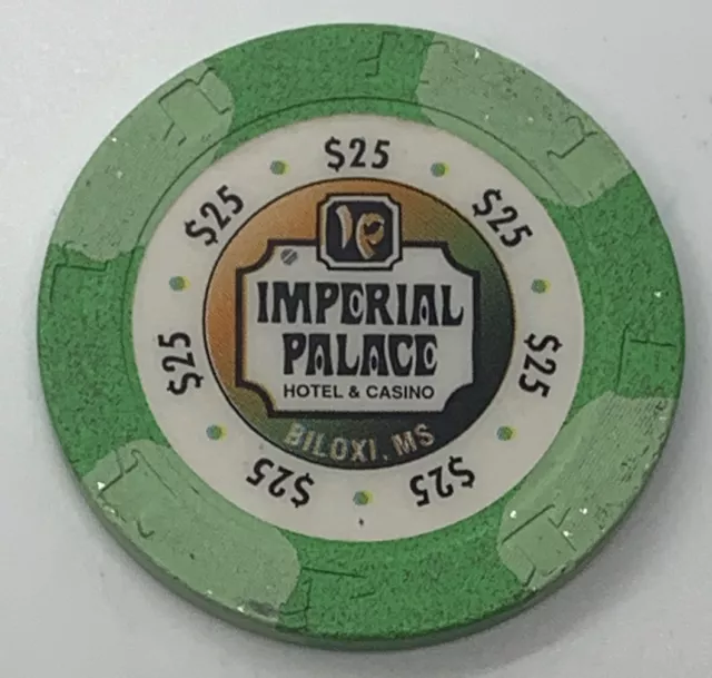 Imperial Palace Hotel & Casino $25 Casino Poker Chip Biloxi MS Mississippi H&C 2