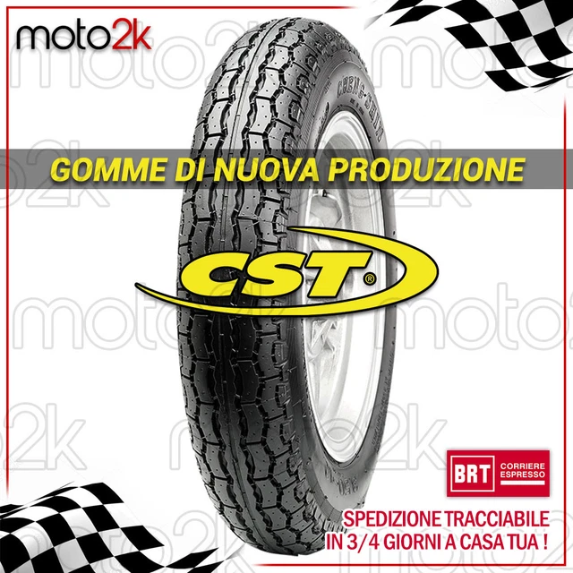 Pneumatico Gomma Copertone 3.50.10 Compatibile Con Ape 50 Vespa - Foto 7