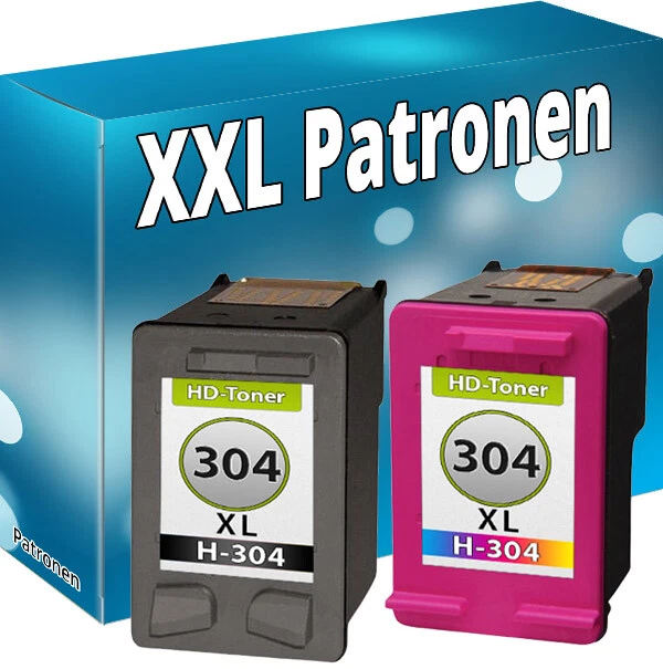 Inchiostro Cartucce per HP 304 XL Deskjet 2620 2630 2633 3700 3720 3730 Envy