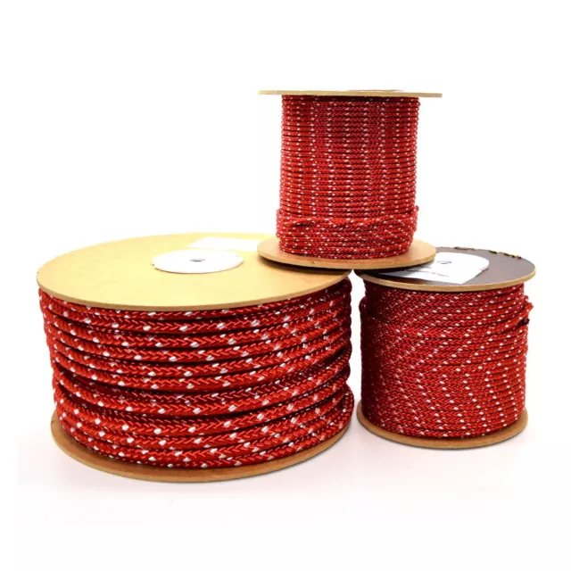 10m Starter Pull Cord Recoil Rope engine generator recoil strimmer All Size RED