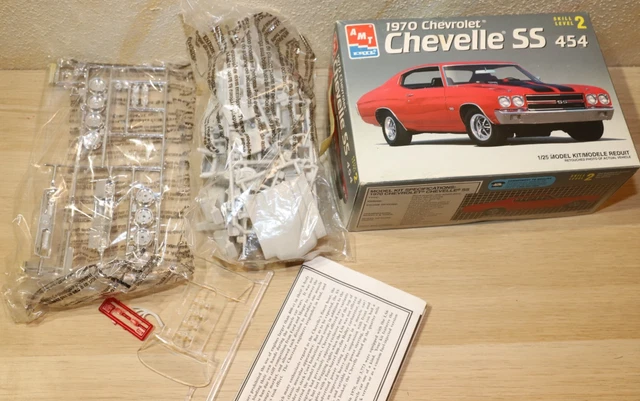 AMT ERTL, 1970 Chevrolet Chevelle 1:25 Bausatz, (Karosserie+ Reifen ...