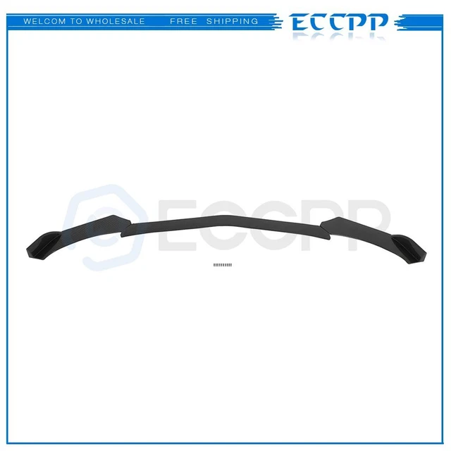Universal Carbon Fiber Hydro Dip Adjustable Front Spoiler Lips Bumper