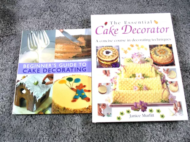 Bundle 2 Cake Decorating Books - Beginner's Guide to Cake Decorating +1