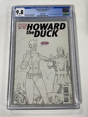 HOWARD THE DUCK 1 CGC 9.8 Ron Lim Sketch Variant 1st App Gwenpool Gwen Poole!