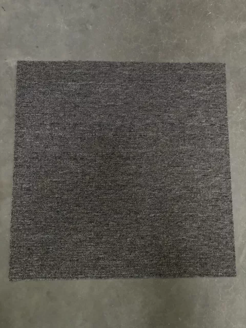 20 X BROWN/GREY 50cm X 50cm  CARPET TILE COVERS 5 SQUARE METRE