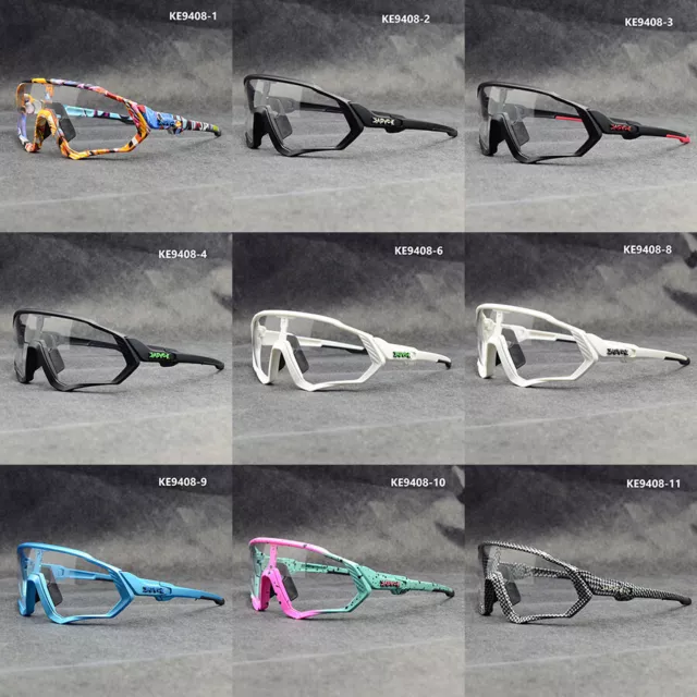 Hot KAPVOE Photochromic Goggles Unisex Road Mountain Bike TR-90 Sport Sunglasses