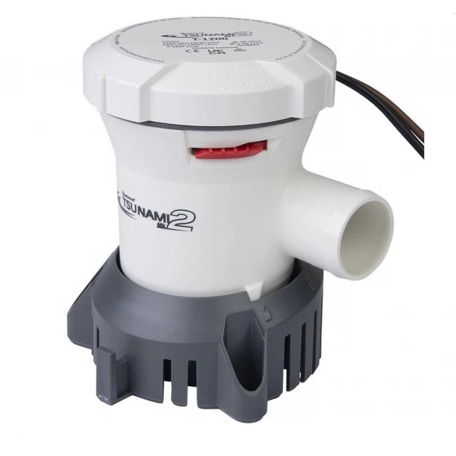 Attwood 5612-7 Tsunami 1200 GPH Cartridge Boat Bilge Pump Marine 12V